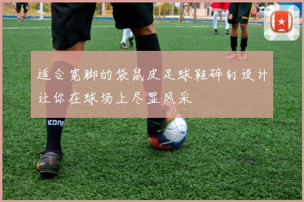 适合宽脚的袋鼠皮足球鞋碎钉设计让你在球场上尽显风采